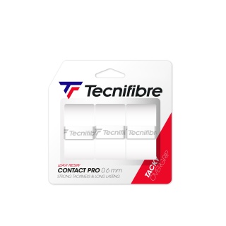 Tecnifibre Overgrip Contact Pro 0.6mm (Grip) white 3-pack